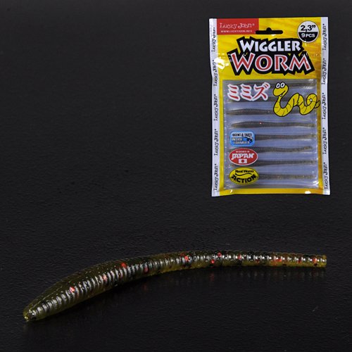 Слаги съедоб. искусст. LJ Pro Series WIGGLER WORM 2.3in (05.84)/PA03 9шт.