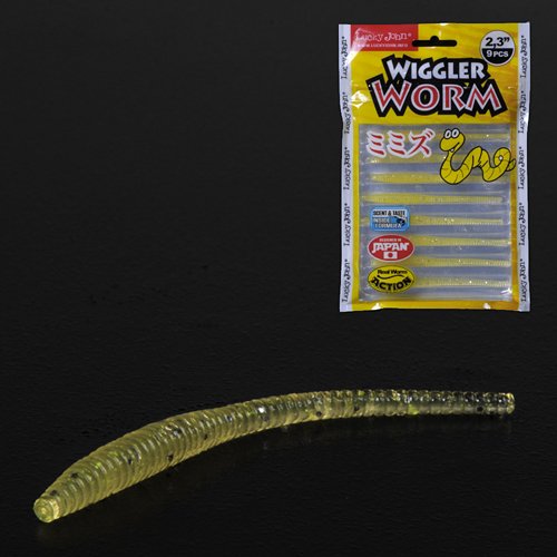 Слаги съедоб. искусст. LJ Pro Series WIGGLER WORM 2.3in (05.84)/071 9шт.