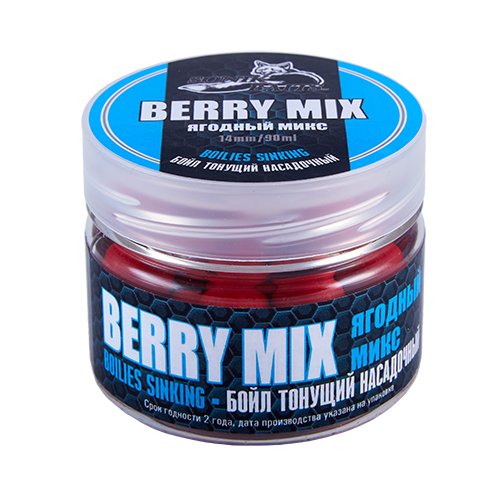 Бойлы насад. тон. Sonik Baits 14мм BERRY MIX 90мл (Ягодный микс)