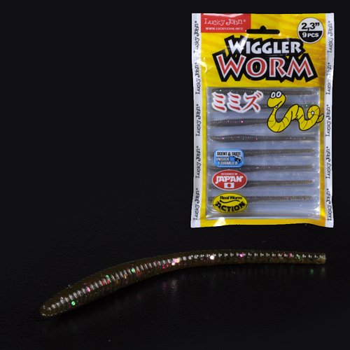 Слаги съедоб. искусст. LJ Pro Series WIGGLER WORM 2.3in (05.84)/S21 9шт.