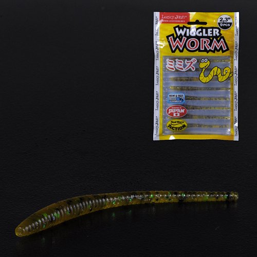 Слаги съедоб. искусст. LJ Pro Series WIGGLER WORM 2.3in (05.84)/PA19 9шт.