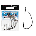 Крючки офсетные Gamakatsu Worm 323 MONSTER HOOKS BLACK разм. 6/0 4шт.
