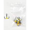 Крючок-тройник для приманок Lucky John с каплей цвет. разм.004/04