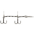 Оснастка стал. Lucky John STINGER POWER CHAIN 3,5 и 8,0см, оснащ. тройниками разм.03/0 и 03/0 1шт.