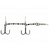 Оснастка стал. Lucky John STINGER POWER CHAIN 3,5 и 8,0см, оснащ. тройниками разм.03/0 и 03/0 1шт.