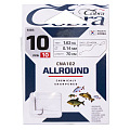 Крючки с поводком Cobra ALLROUND 70cm, 0,14mm, разм.10, 10шт.