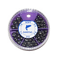Грузила Salmo ДРОБЬ SOFT мягкий 5 секц. 0.4-1.6г 60г набор 2