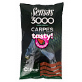 Прикормка Sensas 3000 CARP TASTY Strawberry 1кг