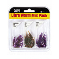 Слаги съедобные искусственные LJ Pro Series ULTRA WORM 1,0in (02.54)/MIX1 60шт.