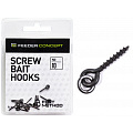 Крепления для бойлов/приманок Feeder Concept Flat Method SCREW BAIT HOOKS 10шт.