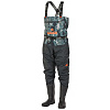 Полукомбинезон заброд. Norfin PILOT CAMO BOOTFOOT р.44-L с сапогами резина
