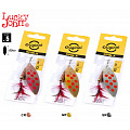 Блесна вращающиеся Lucky John SPIN X LONG 05 12,0г CR/GR/SR 3шт. набор