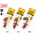 Блесны вращ. Lucky John SPIN X ROUND 04 11,0г CR/GR/SR 3шт. набор