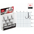 Крючки-тройники Lucky John PREDATOR сер. LJH234 разм.006 8 шт.