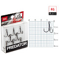 Крючки-тройники Lucky John PREDATOR сер. LJH234 разм.006 8 шт.
