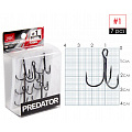 Крючки-тройники Lucky John PREDATOR сер. LJH234 разм.001 7 шт.