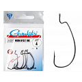 Крючки офсетные Gamakatsu Worm OFFSET EWG HOOKS BLACK разм. 04 6шт.