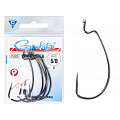 Крючки офсетные Gamakatsu Worm OFFSET EWG SL HOOKS BLACK разм. 5/0 5шт.