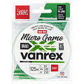Шнур плетёный Lucky John Vanrex MICRO GAME х4 BRAID Fluo Green 125/008