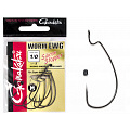 Крючки офсетные Gamakatsu Worm EWG HOOKS SIL STOPPER BLACK разм. 1/0 5шт.