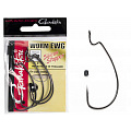 Крючки офсетные Gamakatsu Worm EWG HOOKS SIL STOPPER BLACK разм. 5/0 4шт.
