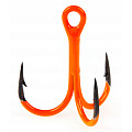 Крючки-тройники Lucky John  Orange UV LJH201 разм.K01 5 шт.