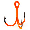 Крючки-тройники Lucky John  Orange UV LJH201 разм.K01 5 шт.
