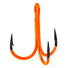 Крючки-тройники Lucky John  Orange UV LJH201 разм.K02 5 шт.