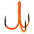 Крючки-тройники Lucky John  Orange UV LJH201 разм.K03 4 шт.