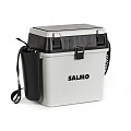 Ящик рыболов. зим. Salmo 2-х ярус.(из 5-ти частей) пласт. 39.5x24.5x38см сер.