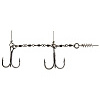 Оснастка стал. Lucky John STINGER POWER CHAIN 3,5 и 5,5см, оснащ. тройниками разм.02/0 и 01/0 1шт.