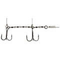 Оснастка стал. Lucky John STINGER POWER CHAIN 3,5 и 5,5см, оснащ. тройниками разм.02/0 и 01/0 1шт.