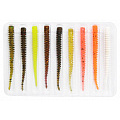 Слаги съедобные искусственные LJ Pro Series KING LEECH 05.08/MIX1 9шт.