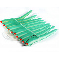 Приманки поролоновые 3D Ex WORM WGn 12см под офсетный крючок размер 1/0, 2/0, 3/0 10шт набор