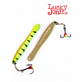 Блесна вертикальная зимняя Lucky John WALLE  с цепочкой и тройником  60мм TIGER блистер
