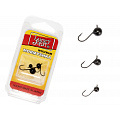 Мормышки вольфрамовые Lucky John 3шт набор 19 ШАР с петелькой MIX 030/040/050/B блистер