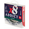 Шнур плетёный Lucky John Addict х8 BRAID Moss Green 150/014