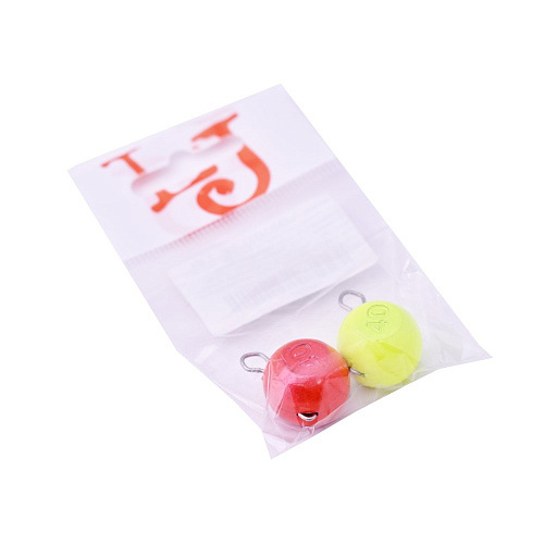 Груз-головки разборные Lucky John BALL RGY MIX1 40.0г 2шт