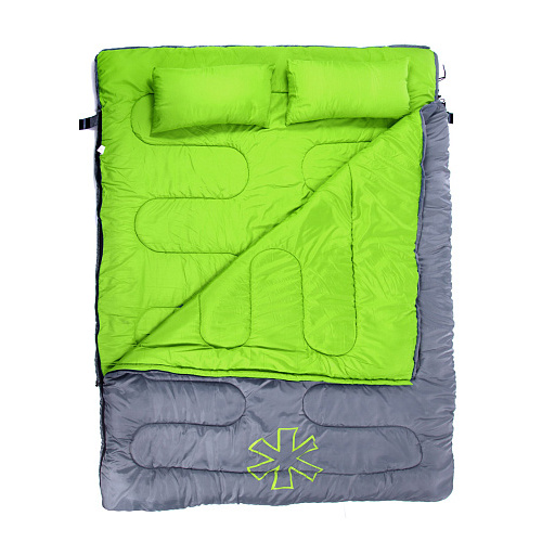Мешок-одеяло спальный Norfin ALPINE COMFORT DOUBLE 250 GREEN