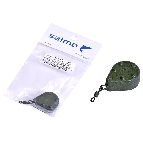 Грузило Salmo с вертл. BUN SWIVEL green 080г
