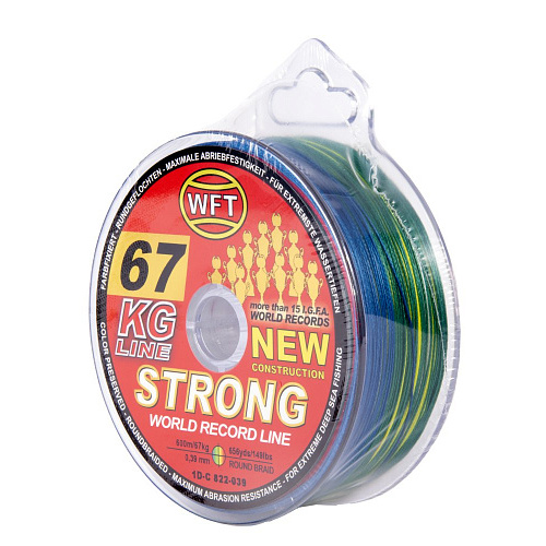 Шнур плетёный WFT KG STRONG Multicolor 600/039