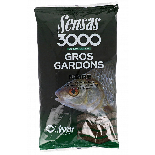Прикормка Sensas 3000 GROS GARDONS Noir 1кг