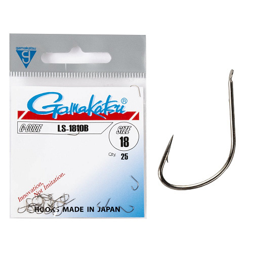 Крючки Gamakatsu LS-1810B HOOKS BRONZE разм. 18 25шт.