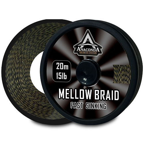 Шок-лидер плетёный Anaconda FAST SINKING MELLOW BRAID 15lb 20м