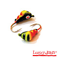 Мормышка вольфрамовая Lucky John МУРАВЕЙ крашеная с петелькой 040/53