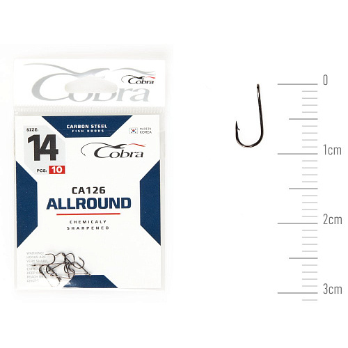 Крючки Cobra Allround VIKING сер. CA126 разм. 014 10шт.