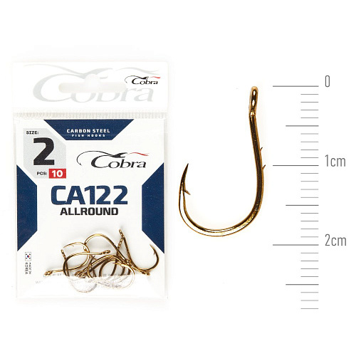 Крючки Cobra Allround OKIAMI сер. CA122 разм. 002 10шт.