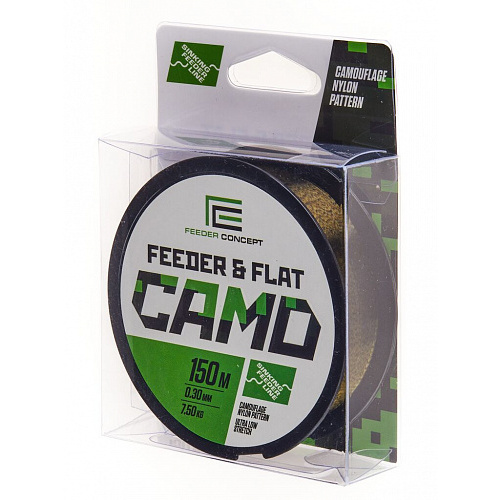 Леска монофильная Feeder Concept FEEDER & FLAT Camo 150/030