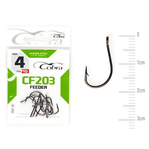 Крючки Cobra FEEDER SPECIALIST сер. CF203 разм. 004 10шт.