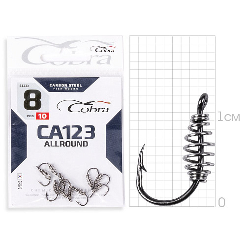 Крючки Cobra Allround PASTEHOLDER сер. CA123 разм. 008 10шт.